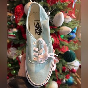 NEW Aqua Blue Vans